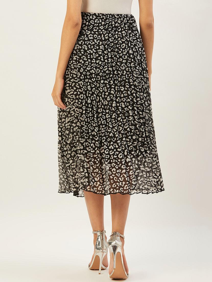 high neck animal print skirt - 17502001 - Zoom Image - 3