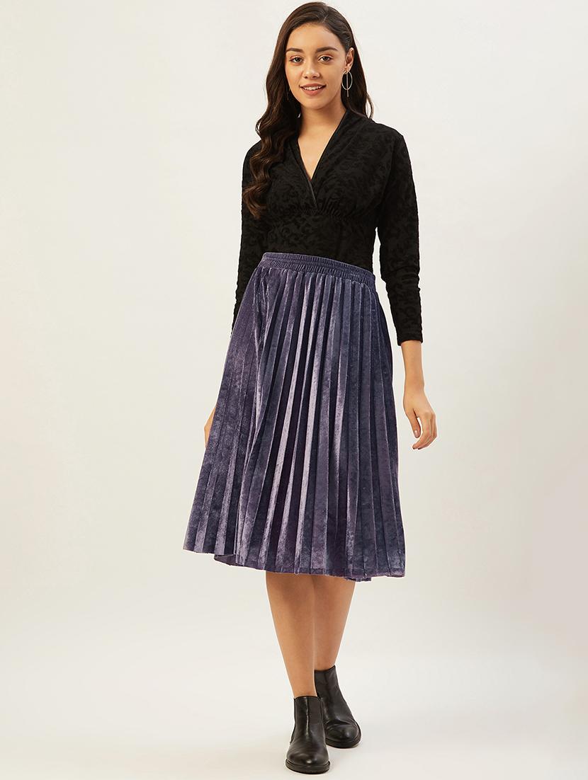 high rise pleated skirt - 17502017 - Zoom Image - 4