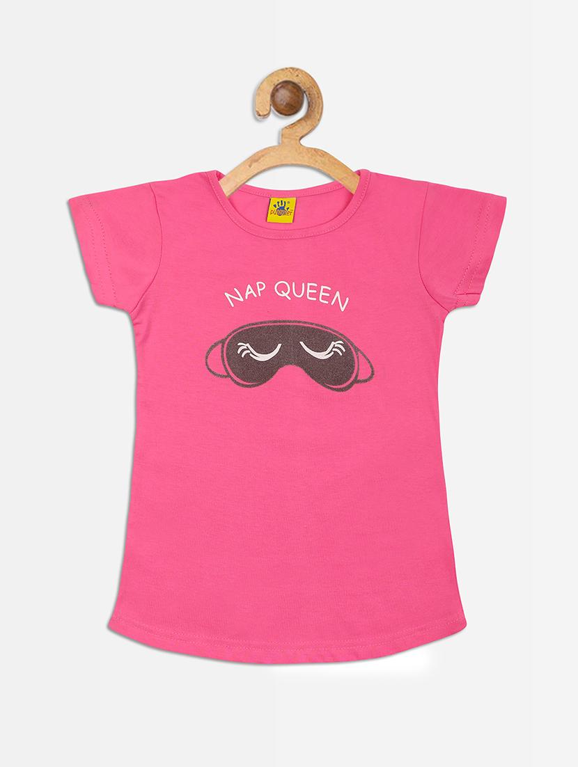 pink cotton pyjama set nightwear - 17502086 - Zoom Image - 2