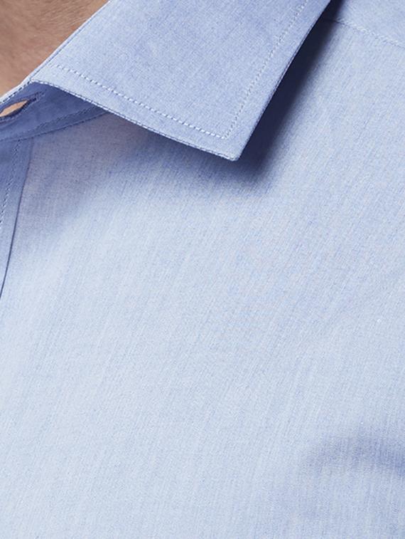 light blue solid formal shirt - 17502502 - Zoom Image - 5
