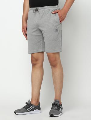 grey solid shorts - 17502633 - Standard Image - 2