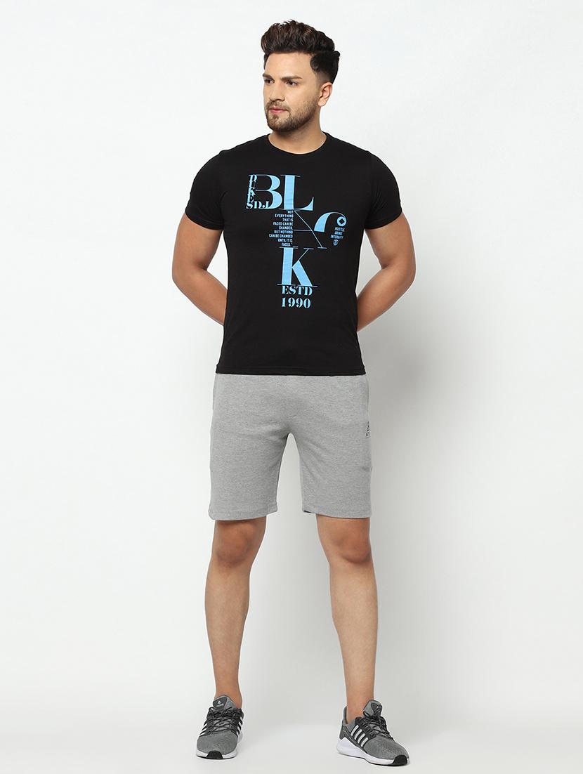 grey solid shorts - 17502633 - Zoom Image - 4