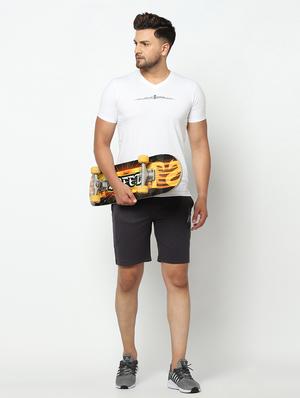 black solid shorts - 17502634 - Standard Image - 4