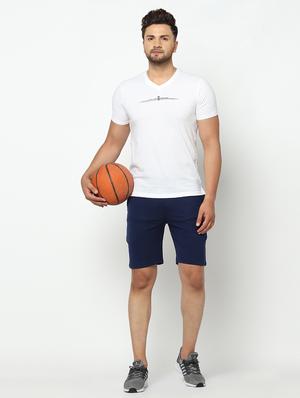 navy blue solid shorts - 17502635 - Standard Image - 4
