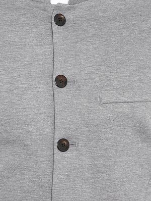 grey single breasted casual blazer - 17502717 - Standard Image - 5