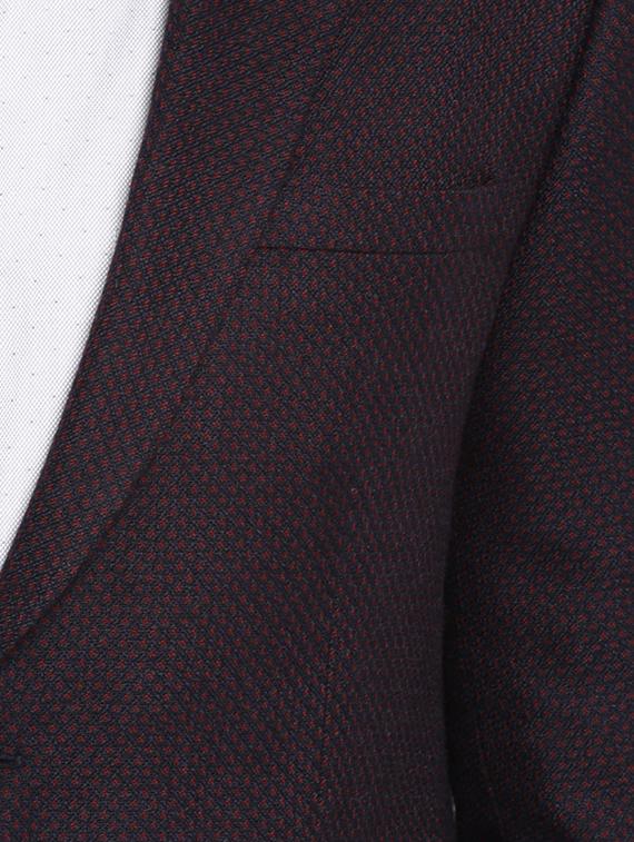 purple textured formal blazer - 17502739 - Zoom Image - 5