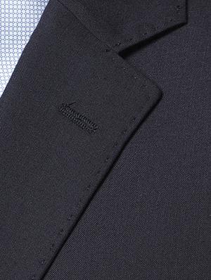 navy blue solid formal blazer - 17502740 - Standard Image - 5