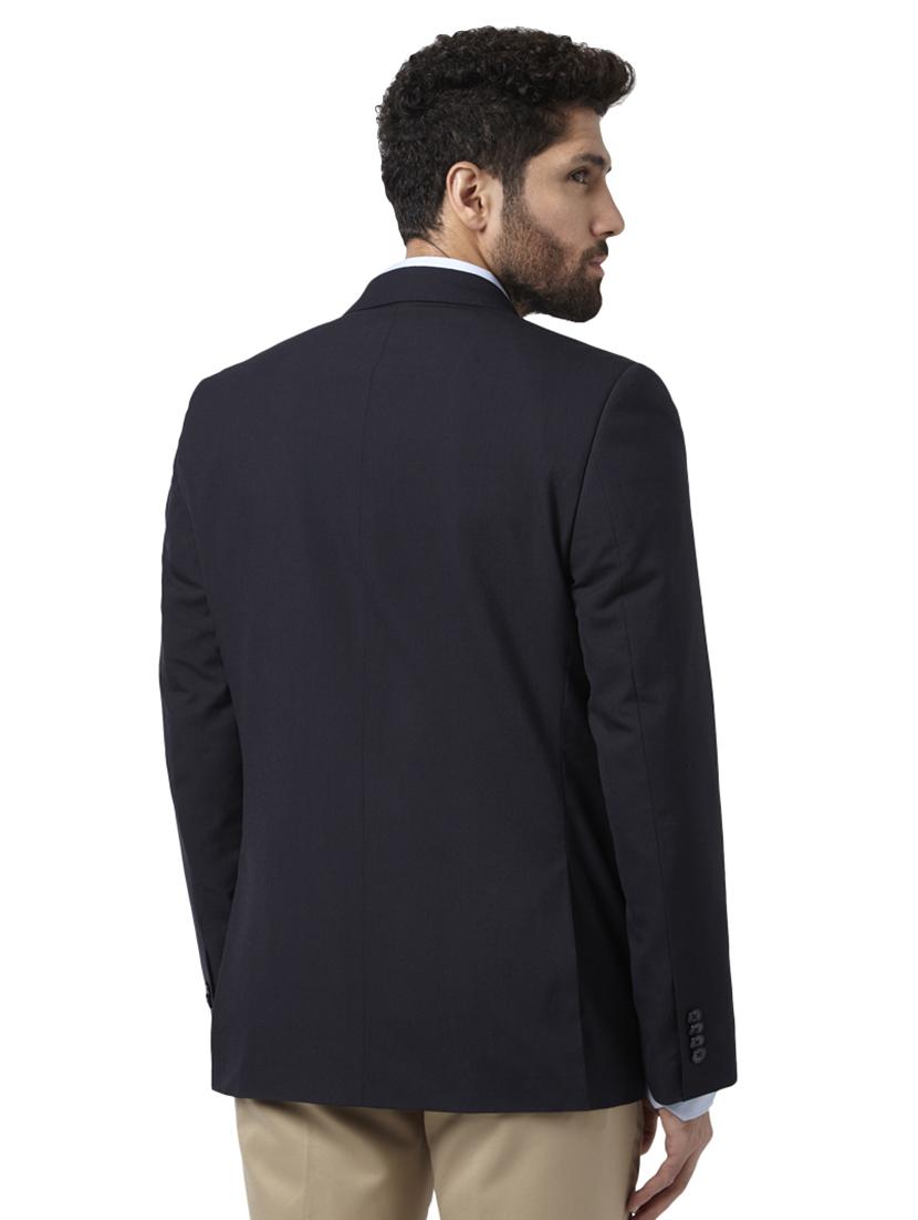 navy blue solid formal blazer - 17502740 - Zoom Image - 3