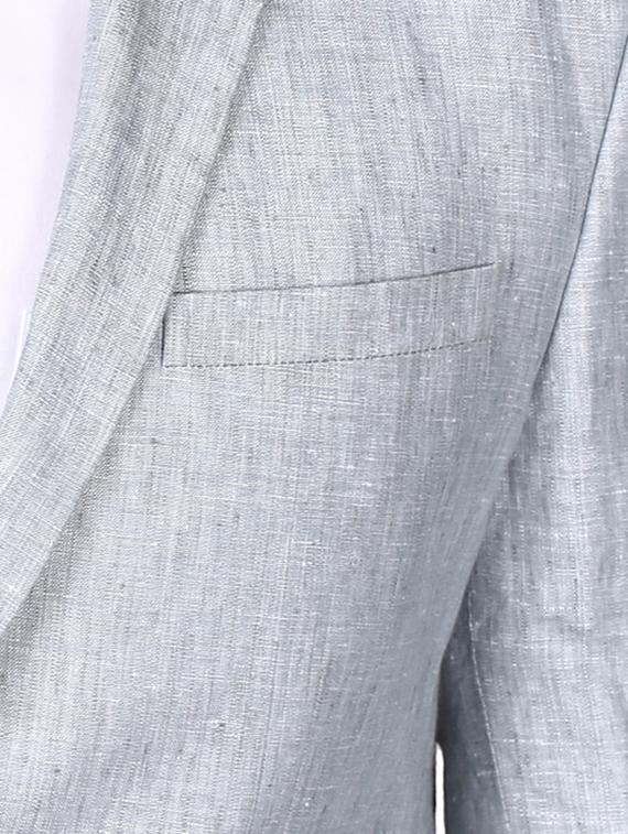 grey single breasted formal blazer - 17502748 - Zoom Image - 5