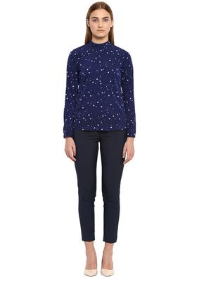 galaxy print mock neck top - 17502996 - Standard Image - 4