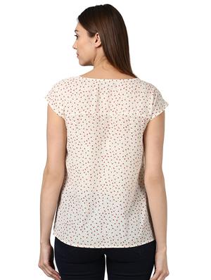ditsy floral round neck top - 17503000 - Standard Image - 3