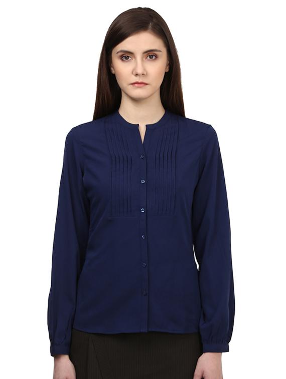 notch neck solid top - 17503036 - Zoom Image - 1