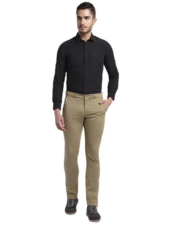 beige solid chinos - 17503872 - Zoom Image - 4
