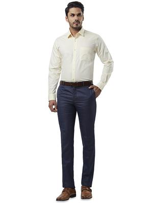 blue checkered flat front formal trouser - 17504243 - Standard Image - 4