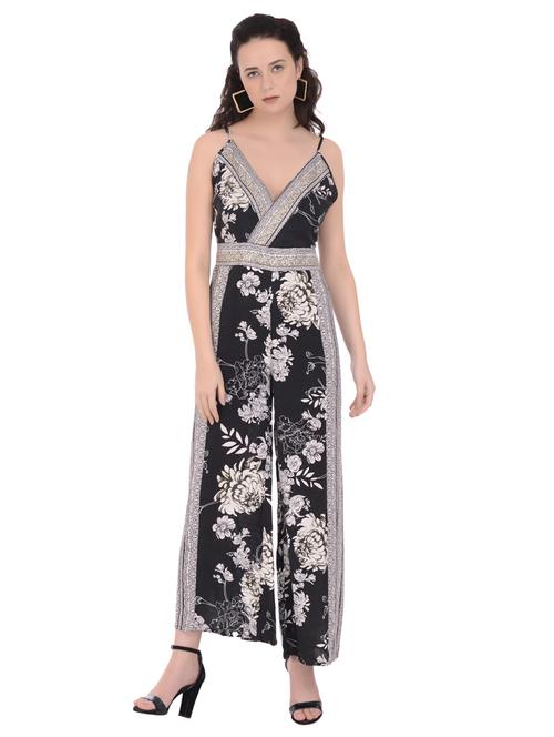 cami neck printed full leg jumpsuit - 17504759 -  Standard Image - 0