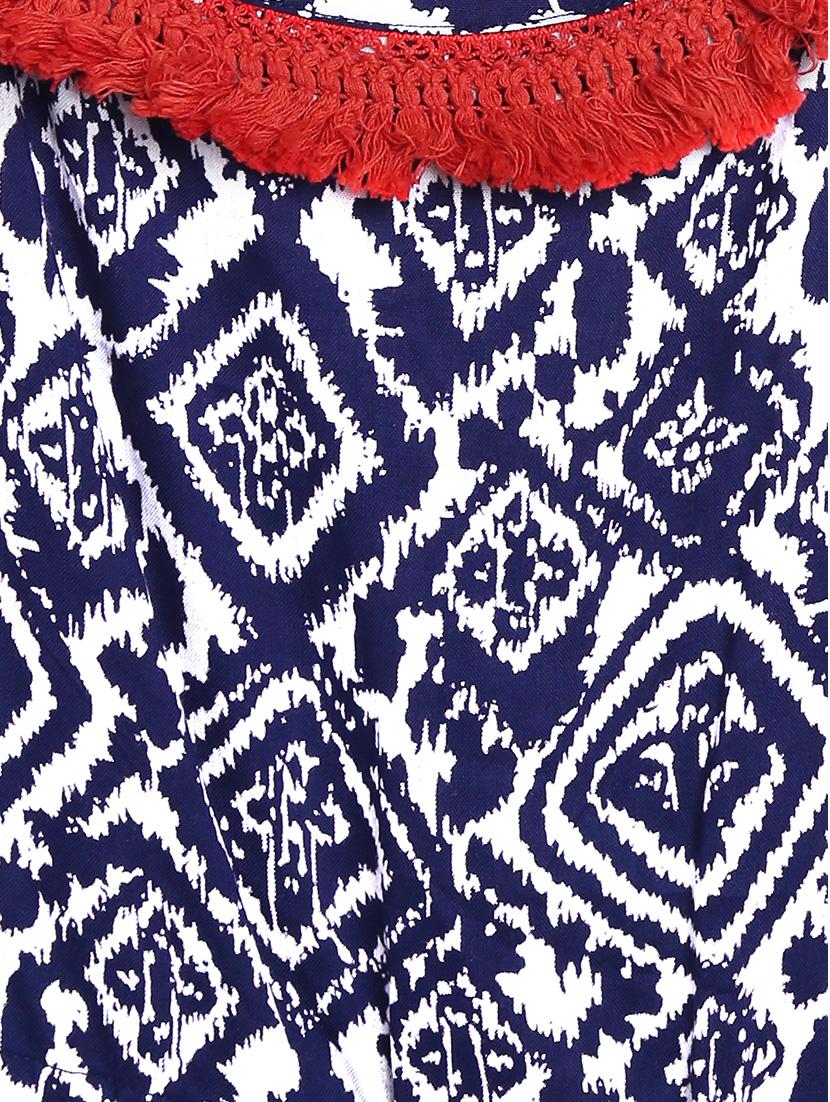 blue printed romper - 17504975 - Zoom Image - 3