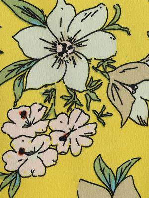 yellow floral frock - 17505004 - Standard Image - 3