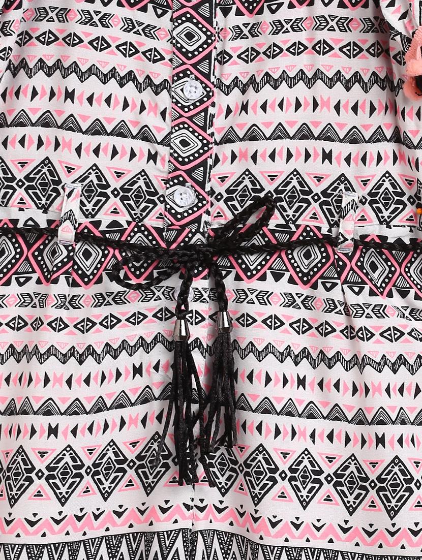 white cotton blend frock - 17505008 - Zoom Image - 3