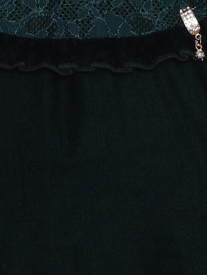 black cotton blend frock - 17505026 - Standard Image - 3