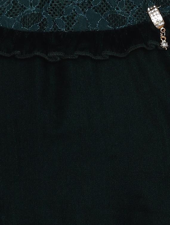 black cotton blend frock - 17505026 - Zoom Image - 3