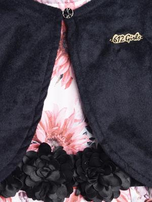 black cotton blend frock - 17505075 - Standard Image - 3