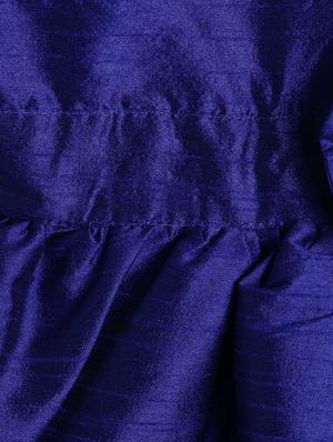 blue cotton blend frock - 17505091 - Standard Image - 3
