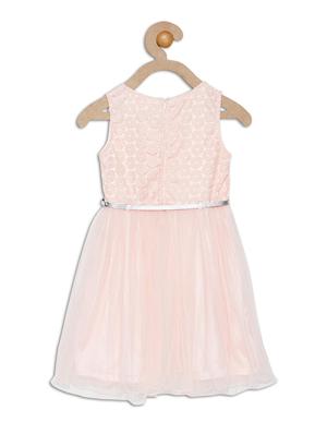 pink cotton blend frock - 17505126 - Standard Image - 2