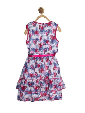 white cotton blend frock - 17505138 - Standard Image - 2