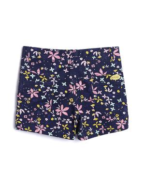 blue cotton blend shorts - 17505211 - Standard Image - 2