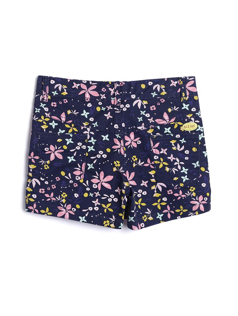 blue cotton blend shorts - 17505211 - Zoom Image - 2