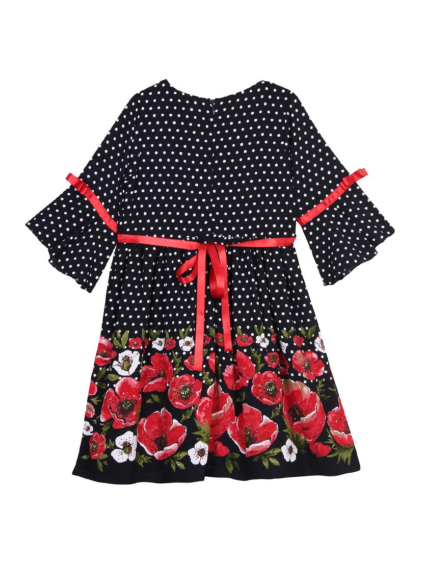 blue cotton blend frock - 17505212 - Zoom Image - 2