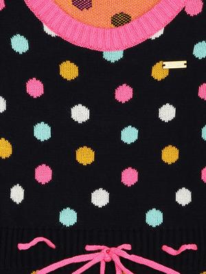 black cotton blend frock - 17505220 - Standard Image - 3