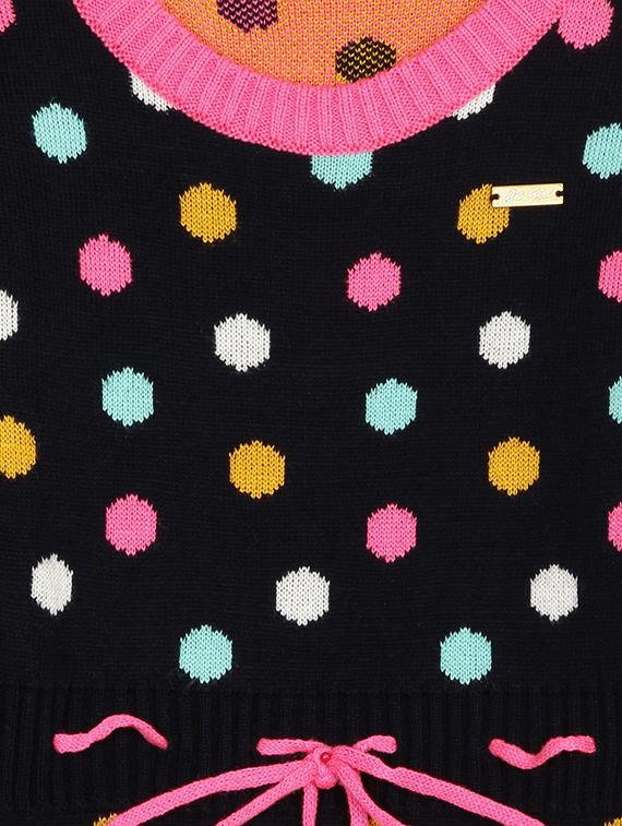 black cotton blend frock - 17505220 - Zoom Image - 3
