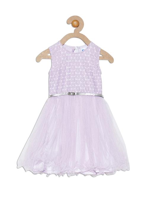 purple cotton blend frock - 17505222 - Standard Image - 1