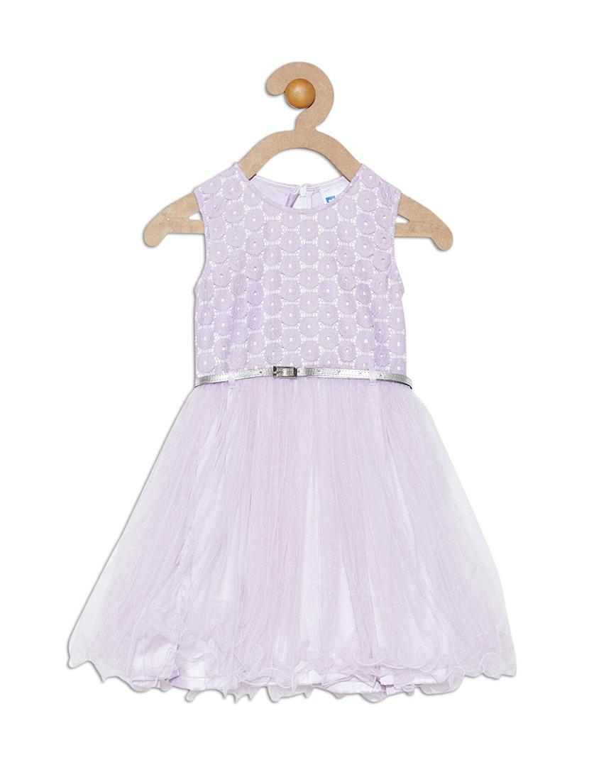 purple cotton blend frock - 17505222 - Zoom Image - 1