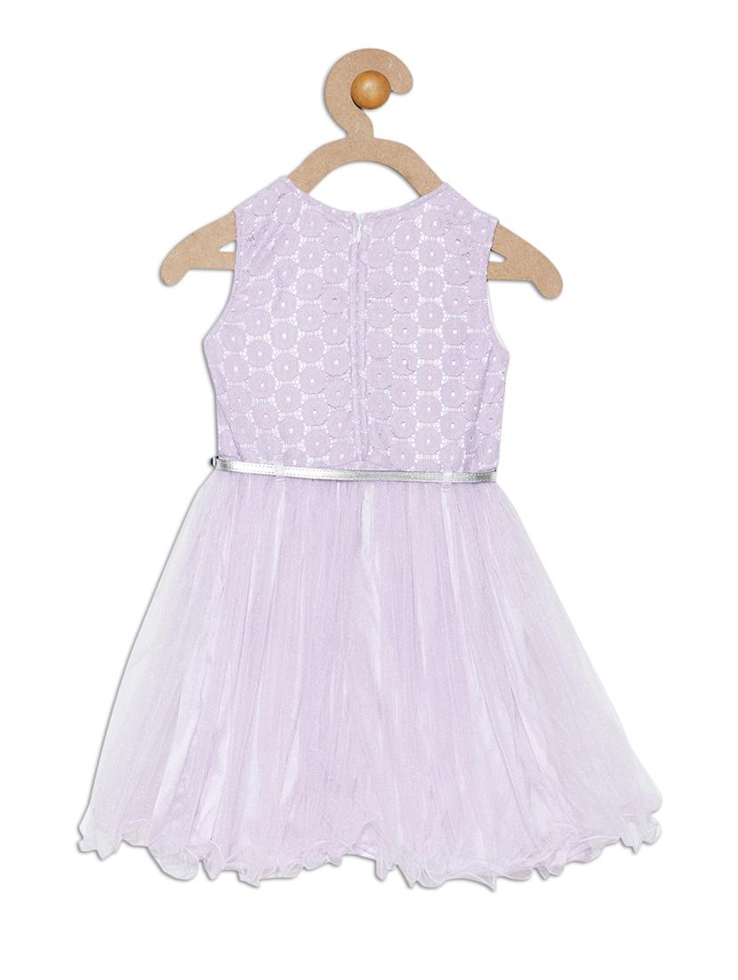 purple cotton blend frock - 17505222 - Zoom Image - 2