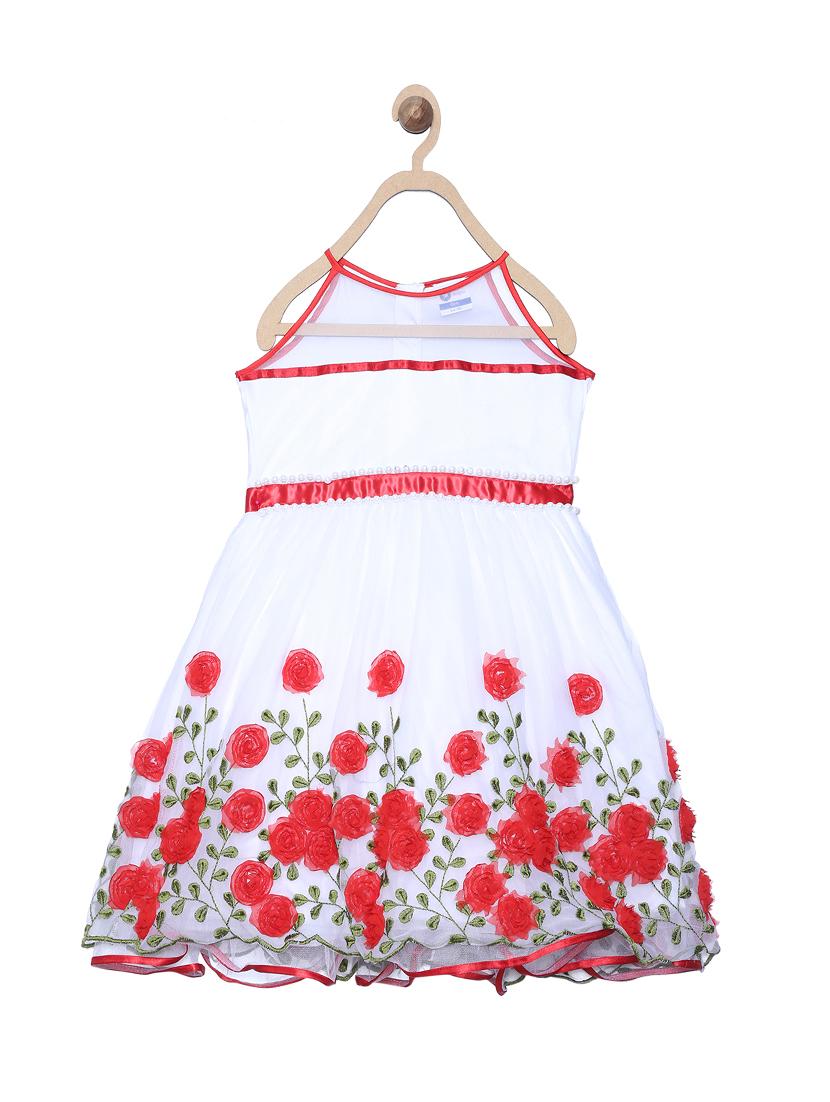 white cotton blend frock - 17505228 - Zoom Image - 1