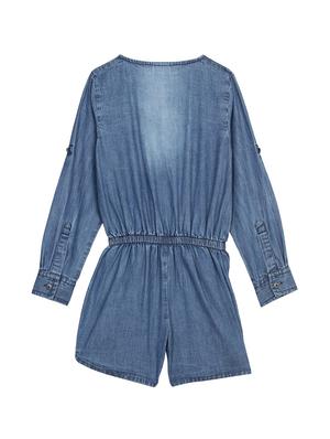 blue cotton blend jump suit - 17505254 - Standard Image - 2
