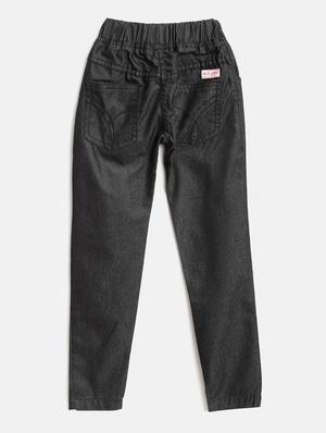black cotton casual trouser - 17505338 - Standard Image - 2