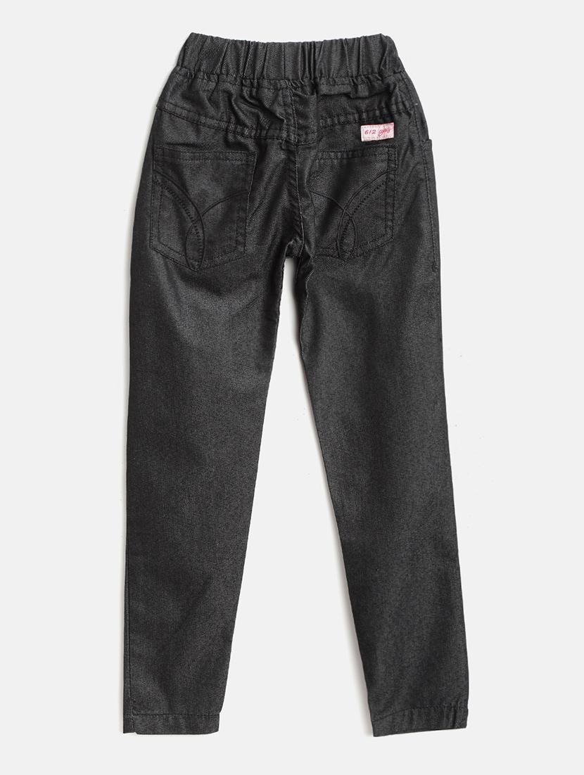 black cotton casual trouser - 17505338 - Zoom Image - 2