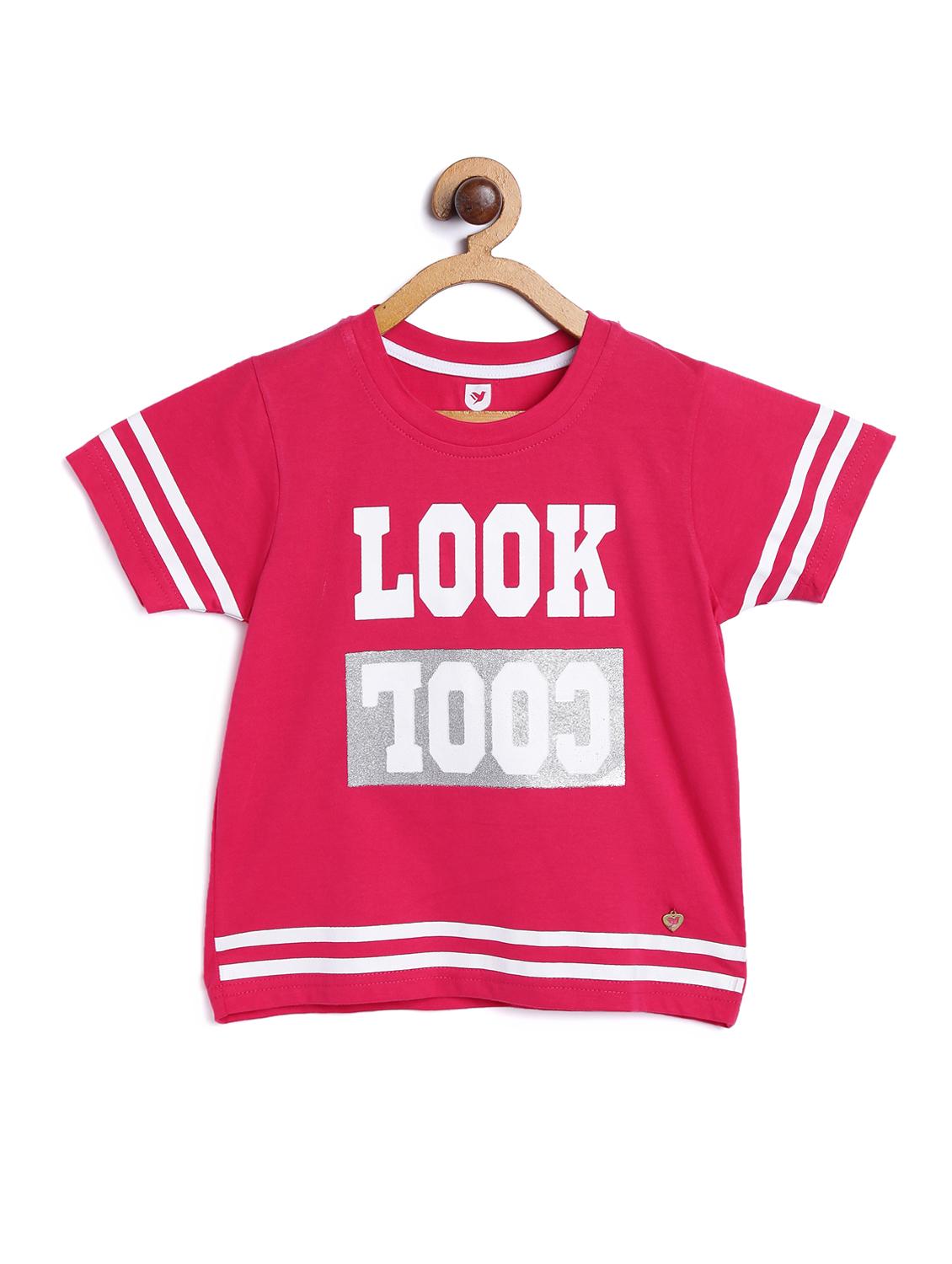 pink printed regular tee - 17505346 - Zoom Image - 1