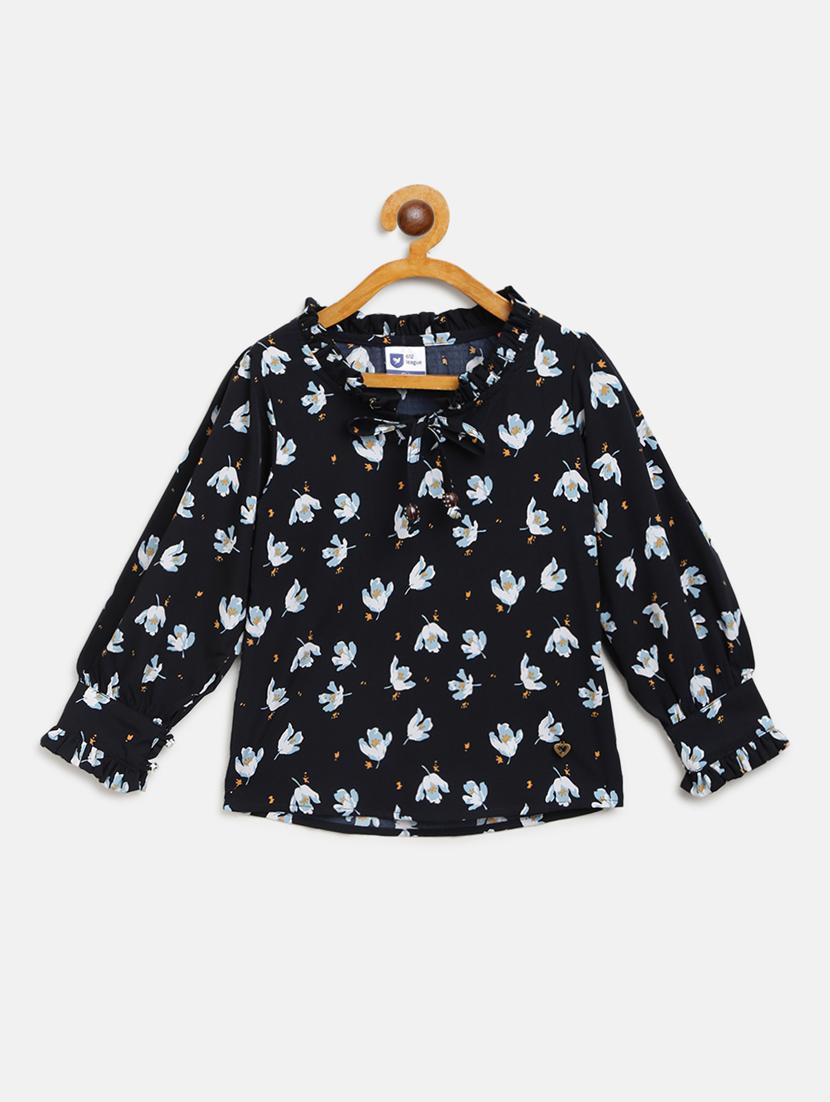 blue cotton regular top - 17505420 - Zoom Image - 1