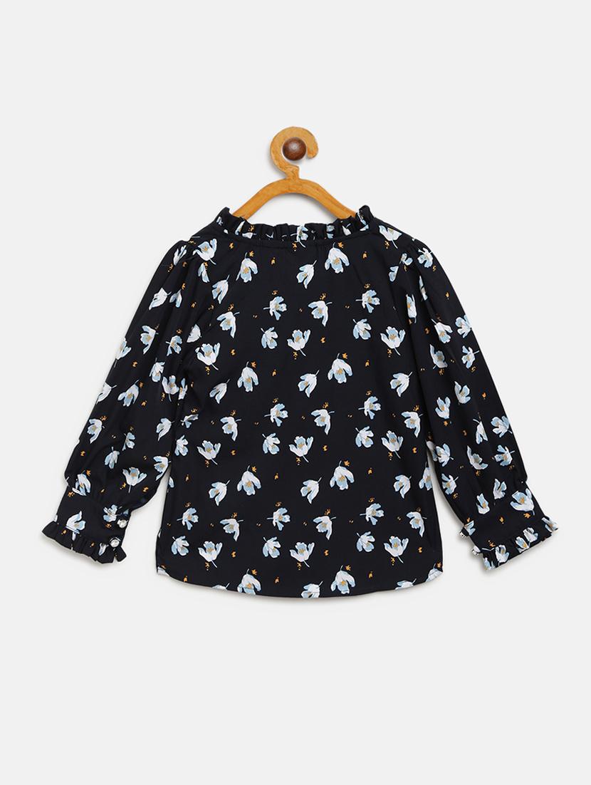 blue cotton regular top - 17505420 - Zoom Image - 2
