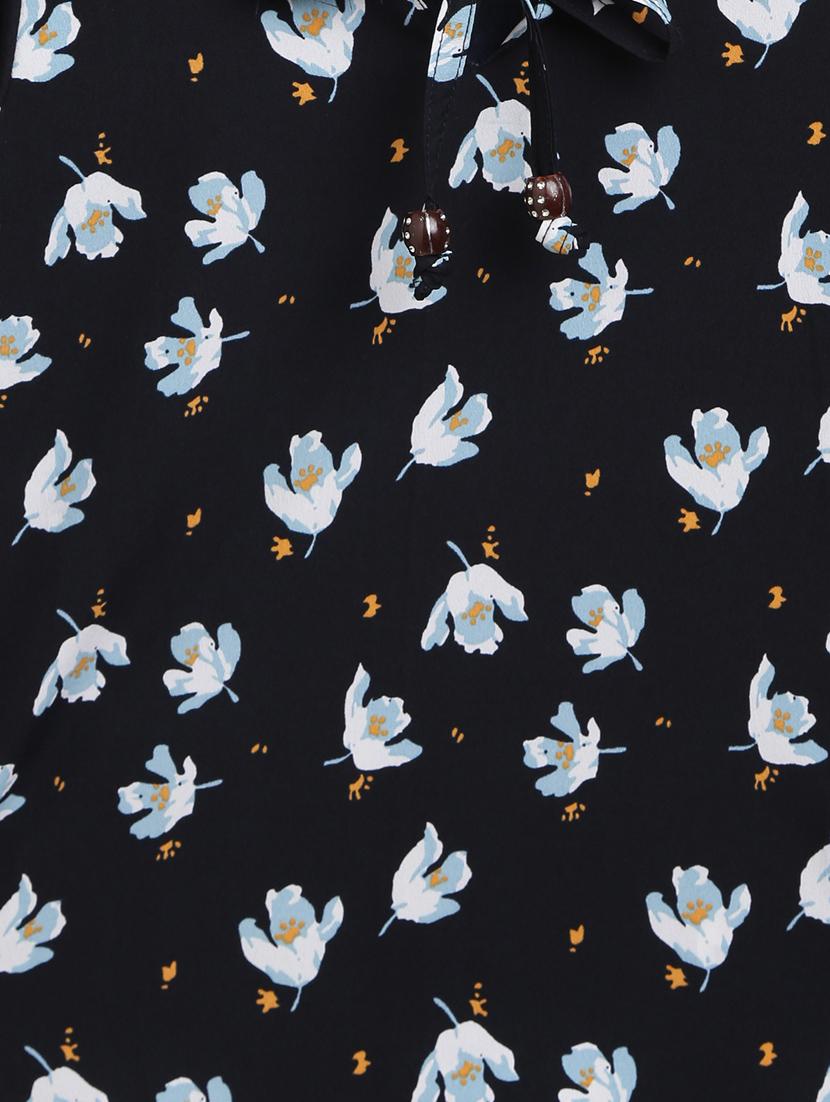 blue cotton regular top - 17505420 - Zoom Image - 3