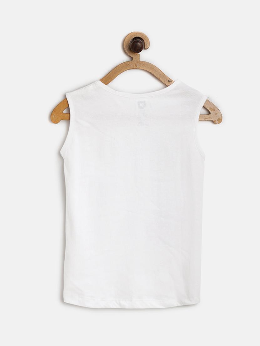 white cotton regular top - 17505425 - Zoom Image - 2