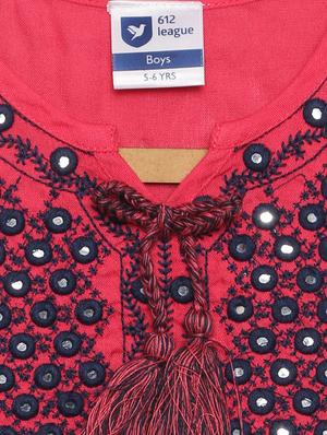 pink cotton regular top - 17505481 - Standard Image - 3