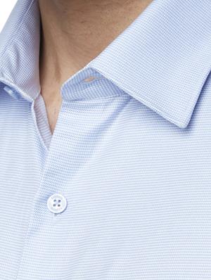 blue self design formal shirt - 17506051 - Standard Image - 5