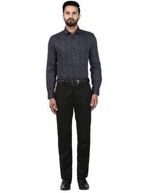 black printed formal shirt - 17506223 - Standard Image - 4