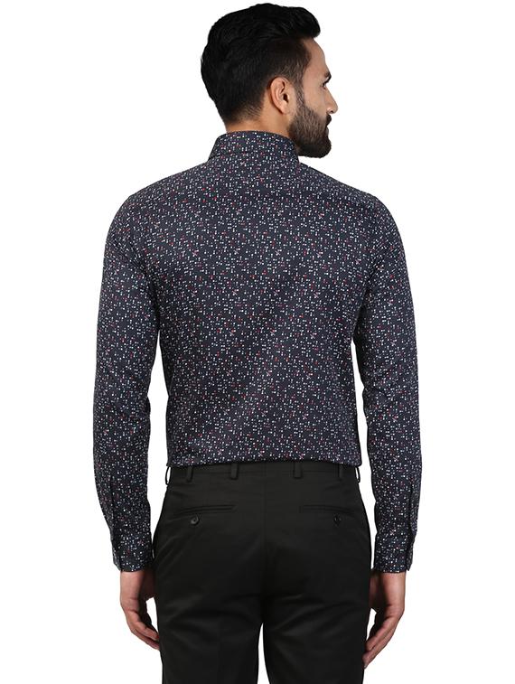 black printed formal shirt - 17506223 - Zoom Image - 3