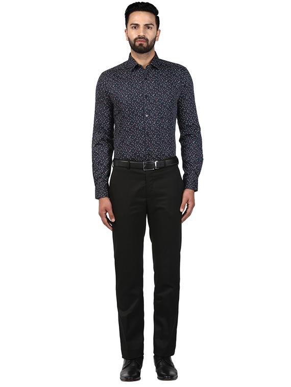 black printed formal shirt - 17506223 - Zoom Image - 4